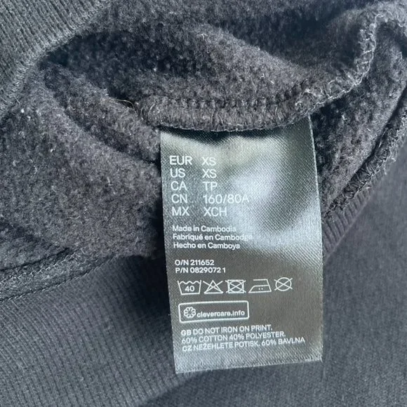 Billie Eilish Black Cotton Sweatshirt Unisex Size XS - Picture 11 of 11